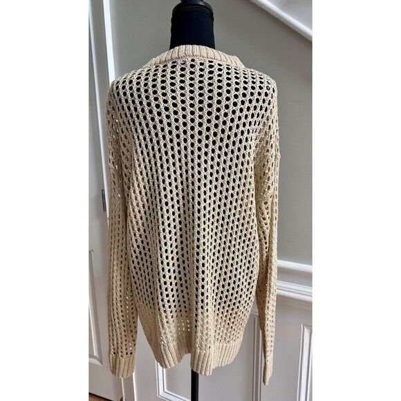 Woman’s Crocheted Open Knit Daytrip Sweater size L NWOT - Picture 2 of 4